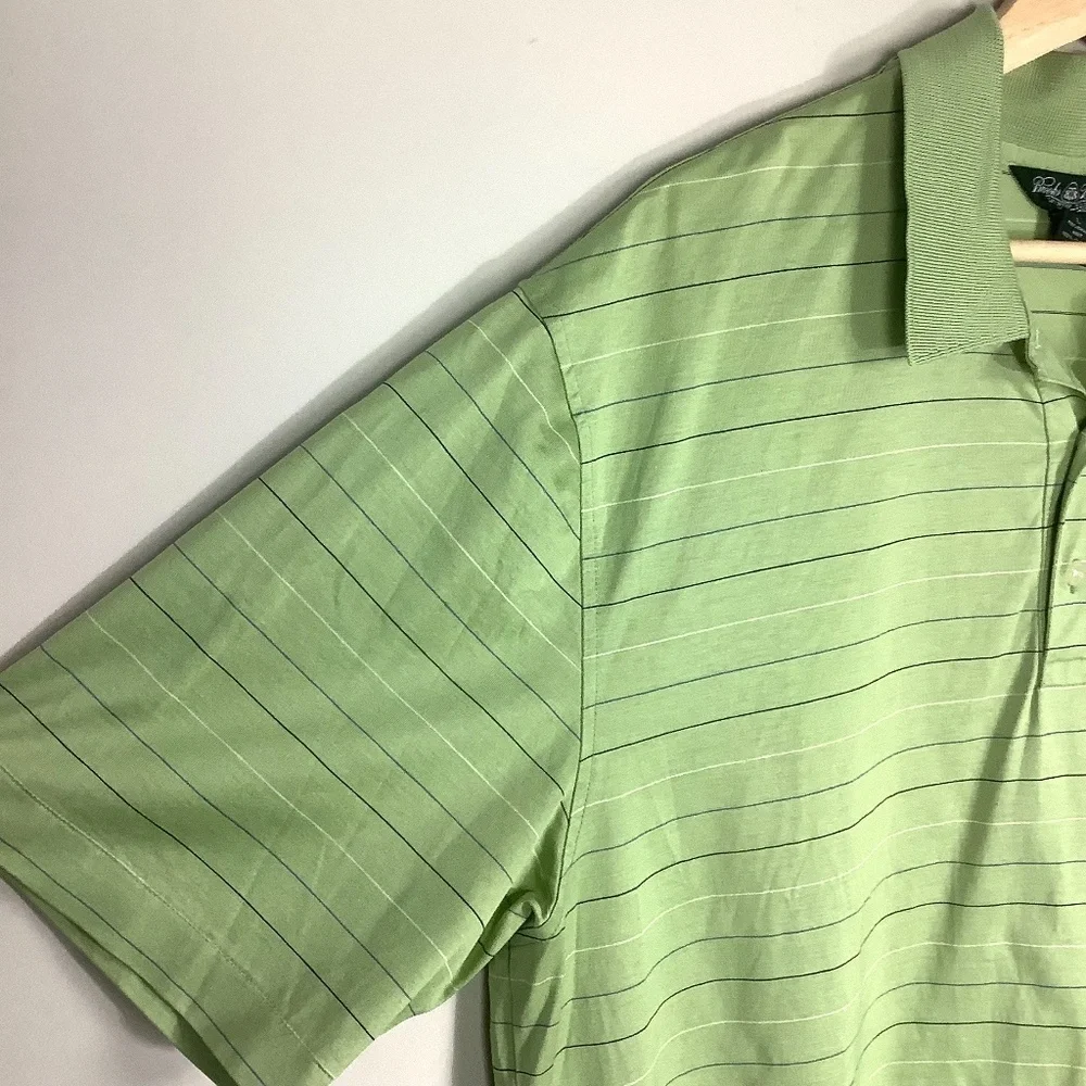 Vintage Brooks Brothers Country Club Performance Knit Polo Shirt Sz Large‎